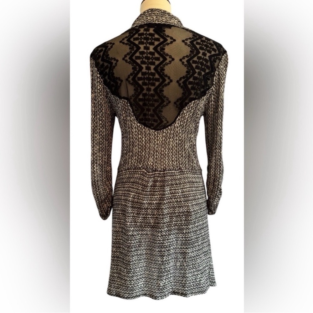Living Doll LA Lace Back Cardigan Dress Large Goth Witchy Whimsigoth Bohemian